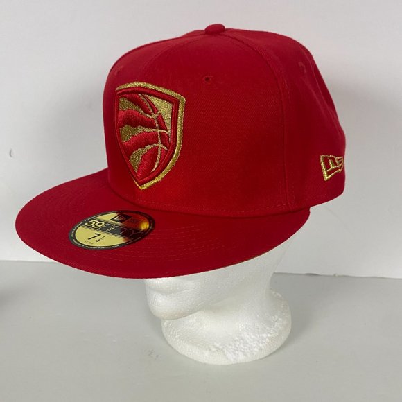 NEW Toronto Raptors New Era 59Fifty NBA Team Shield Fitted Hat Cap Mens Sz 7 1/4 - Picture 3 of 11